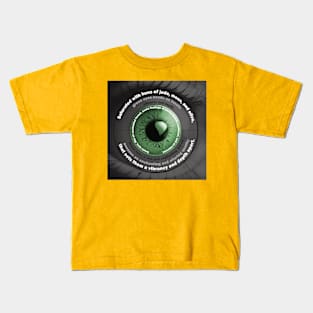 Green Eyes Poem Kids T-Shirt